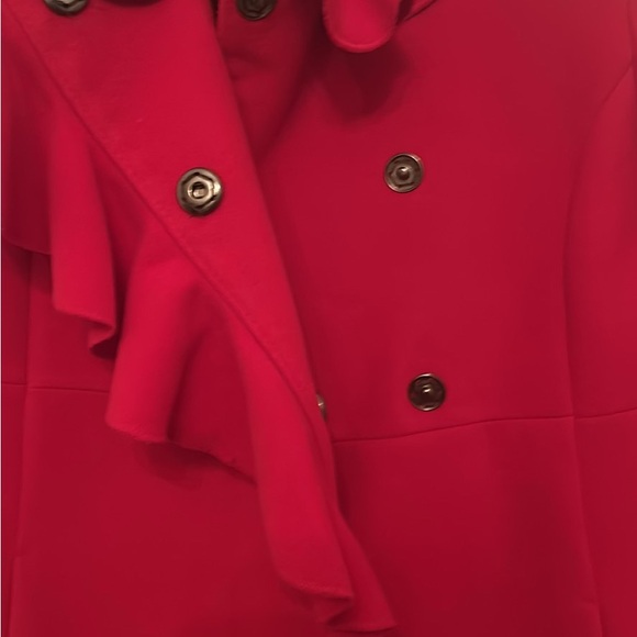 Elegant Red Ruffle Dress - Picture 5 of 5